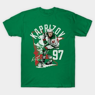 Kirill Kaprizov Minnesota State Outline T-Shirt